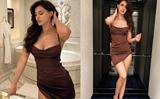 Disha Patani’s little brown dress takes lead in her collection of chic bodycon dresses